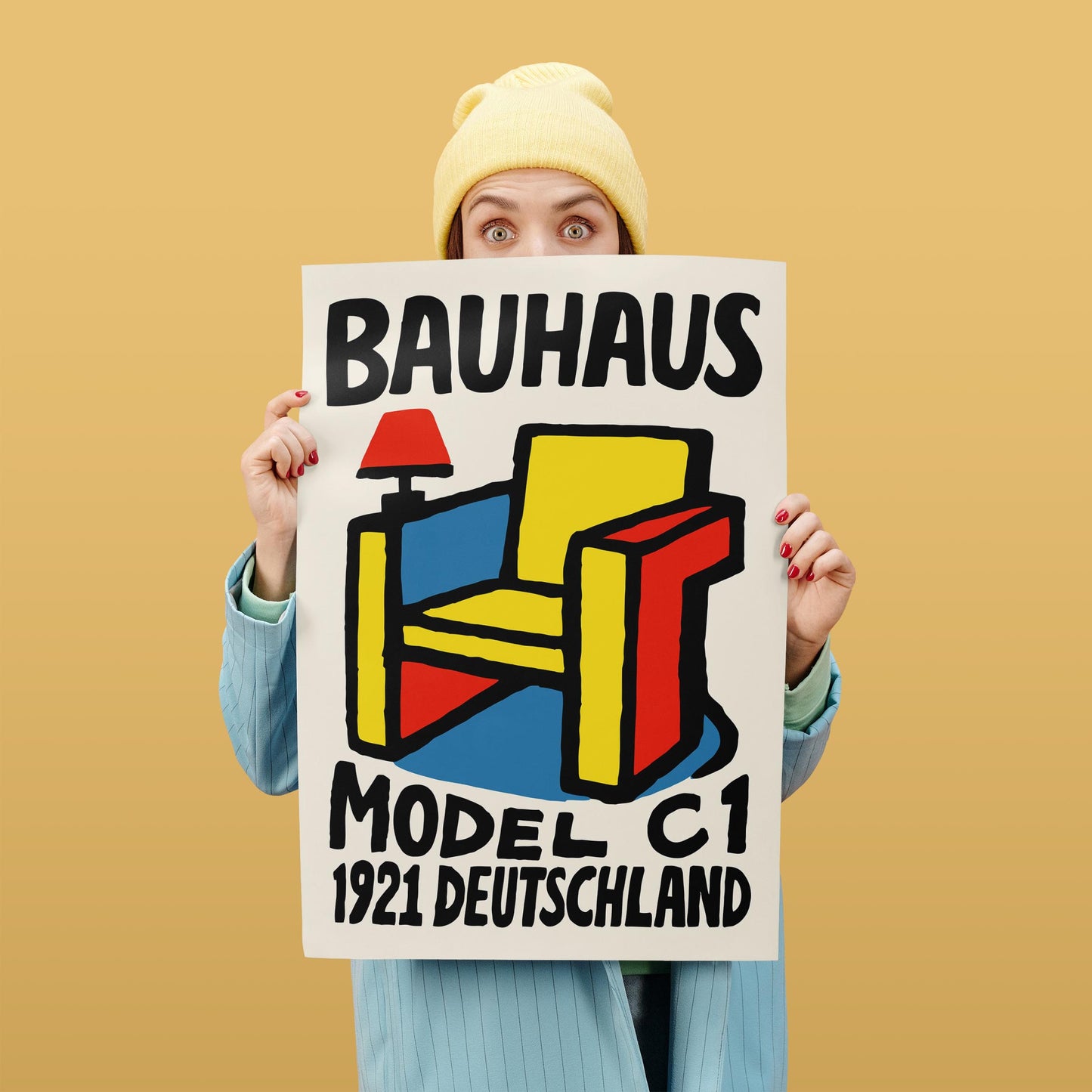 Bauhaus Chair Poster - Mid Century Modern Wall Art