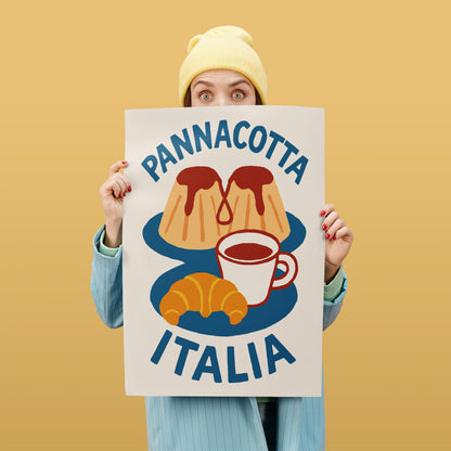 Panna Cotta Italia Poster - Kitchen Wall Art Print