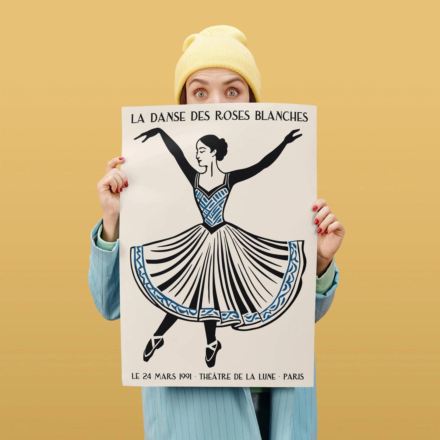 Retro Paris Ballet 1991 Poster Print