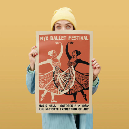 NYC Ballet Festival 1987 Poster