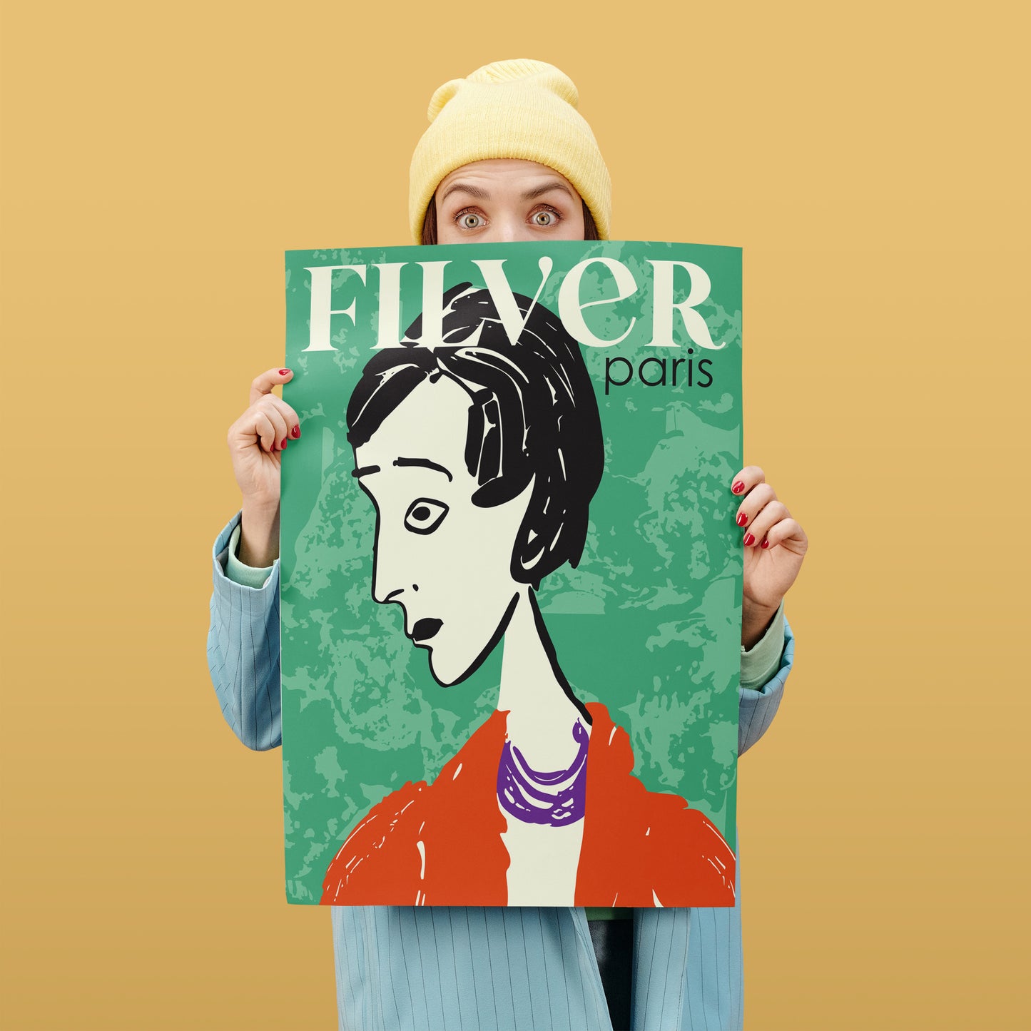 Filver Paris Fashion Retro Poster