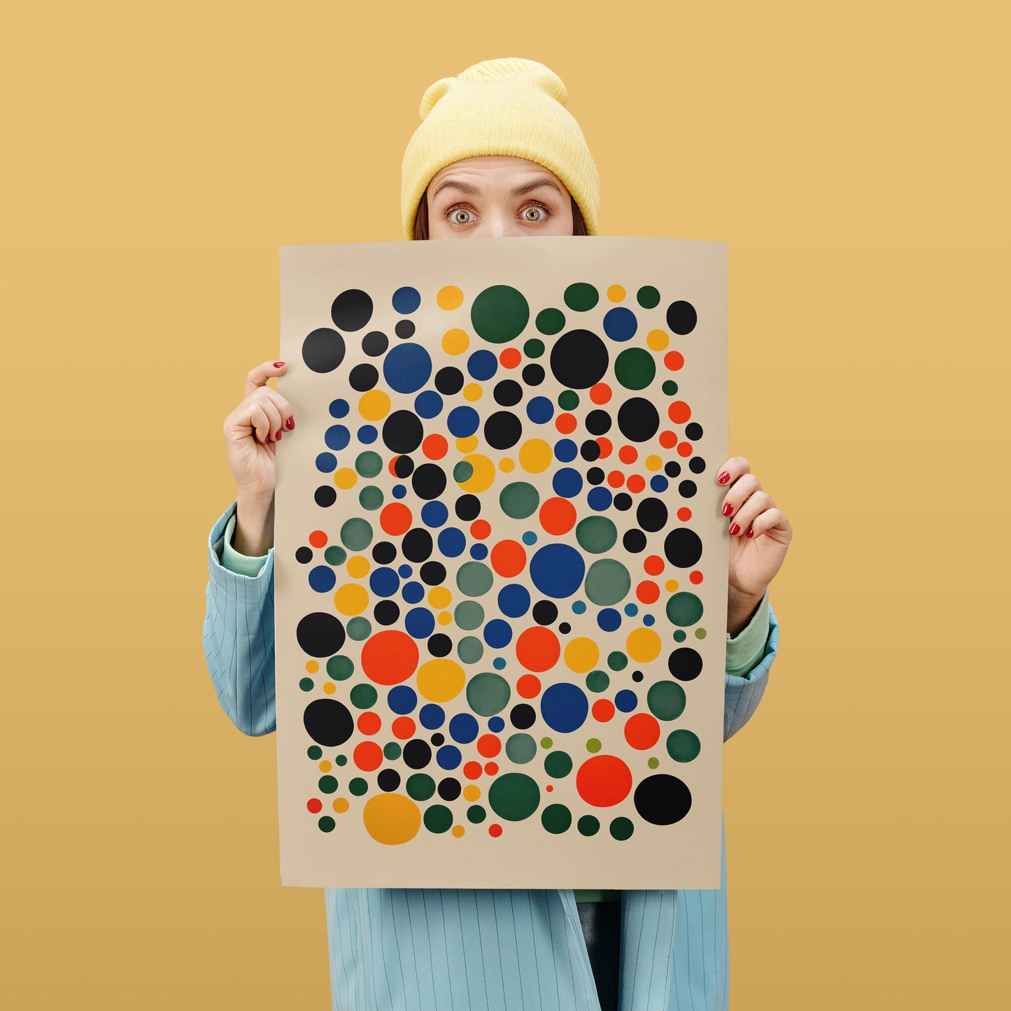 Polka Dots - Mid-Century Modern Wall Art