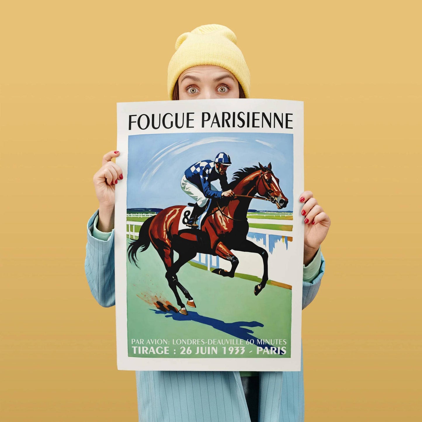 Vintage Paris Horse Racing Poster
