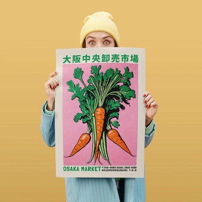 Japanese Vegetable Market Poster