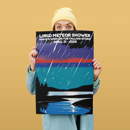 Lyra Constellation Meteor Shower Poster