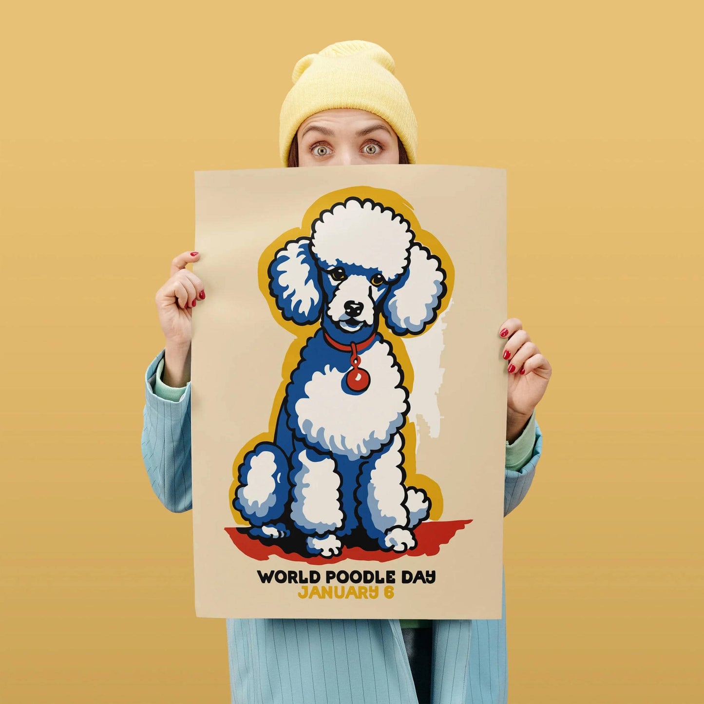 World Poodle Day Retro Poster