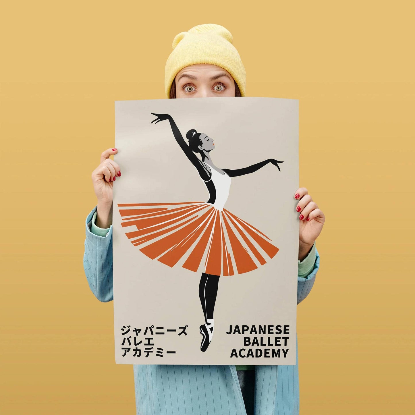 Japanese Ballet Academy Retro Print
