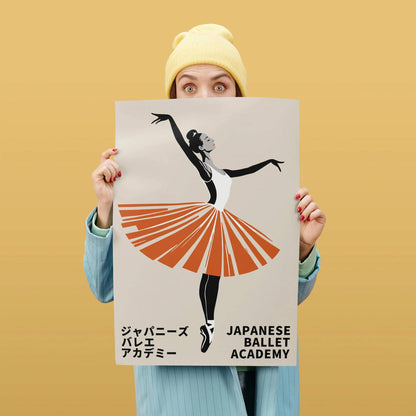 Japanese Ballet Academy Retro Print
