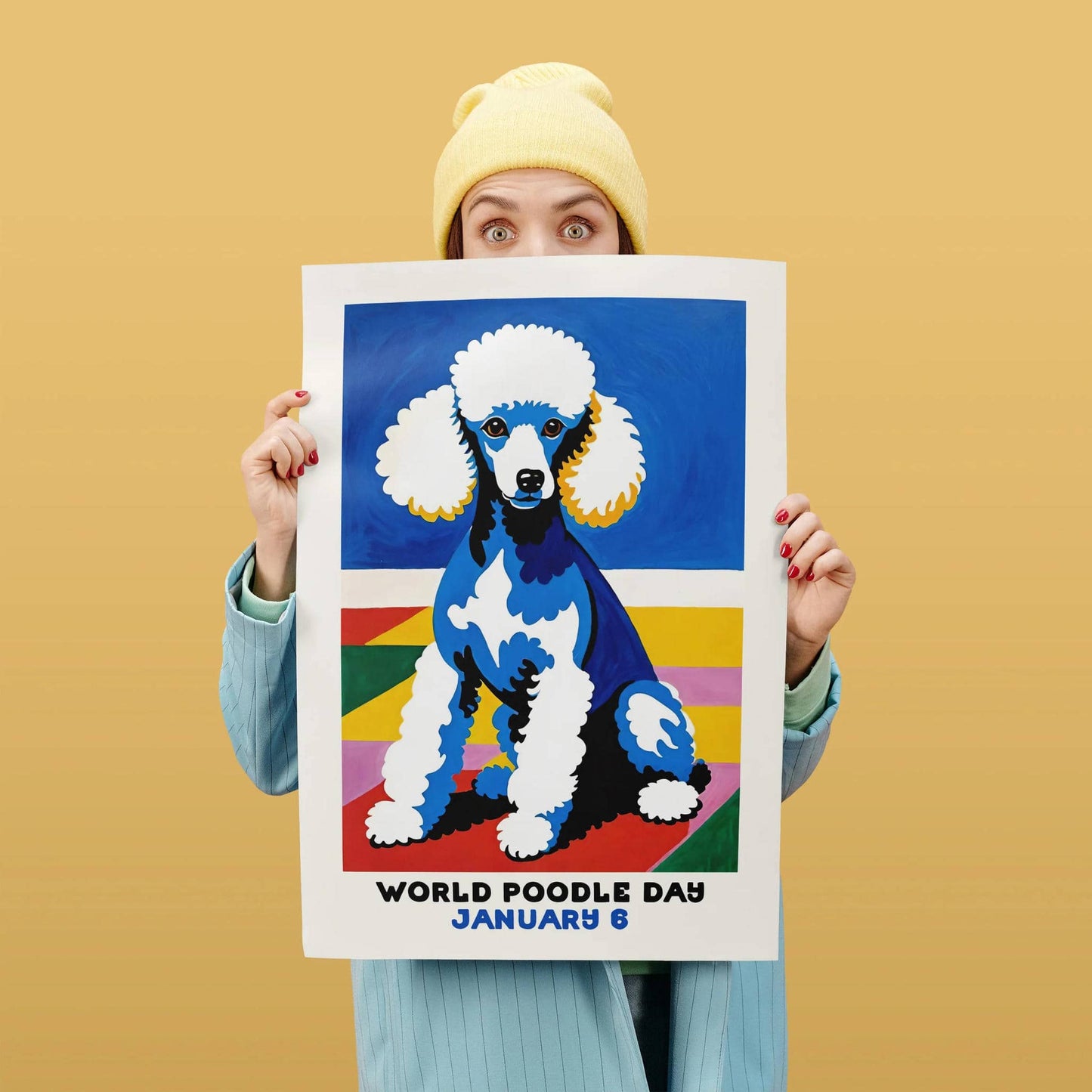 World Poodle Day Cute Wall Art