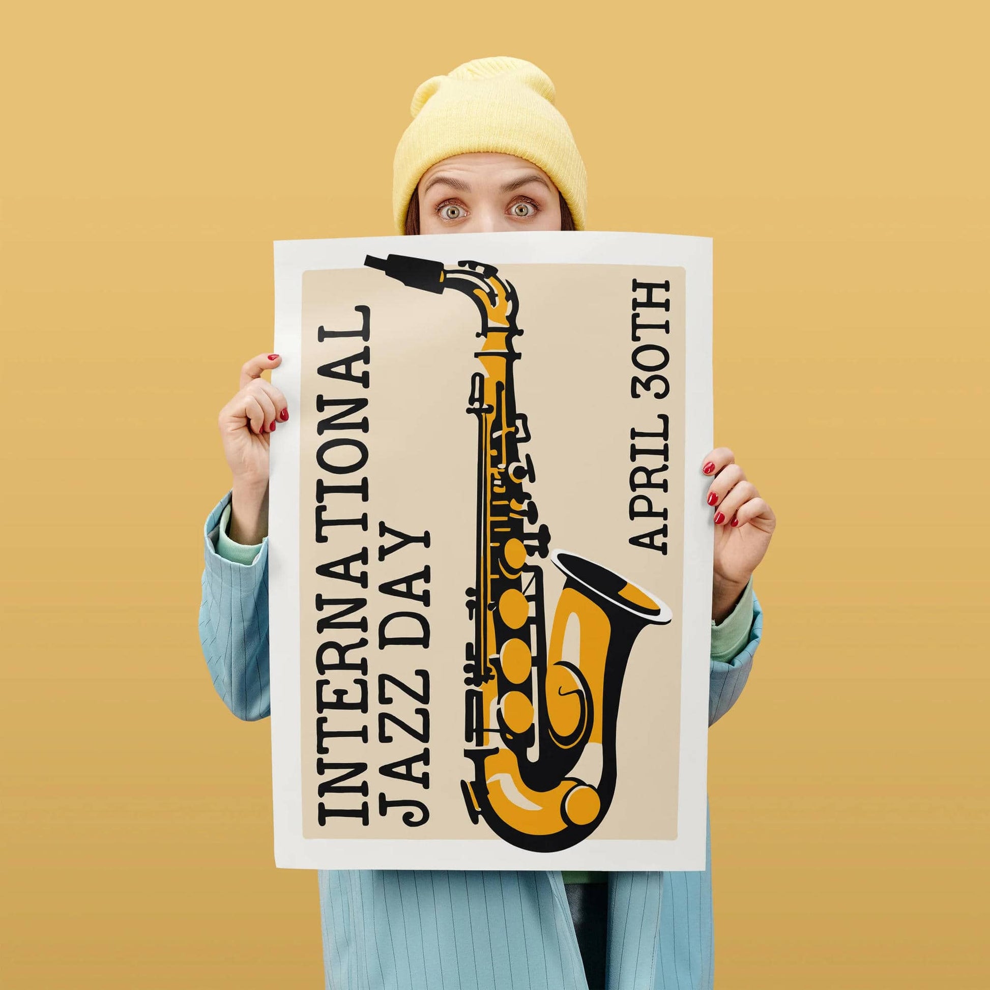 International Jazz Day Saxophone Poster - HypeSheriff