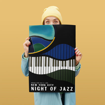 NYC Night of Jazz 2002 Retro Poster