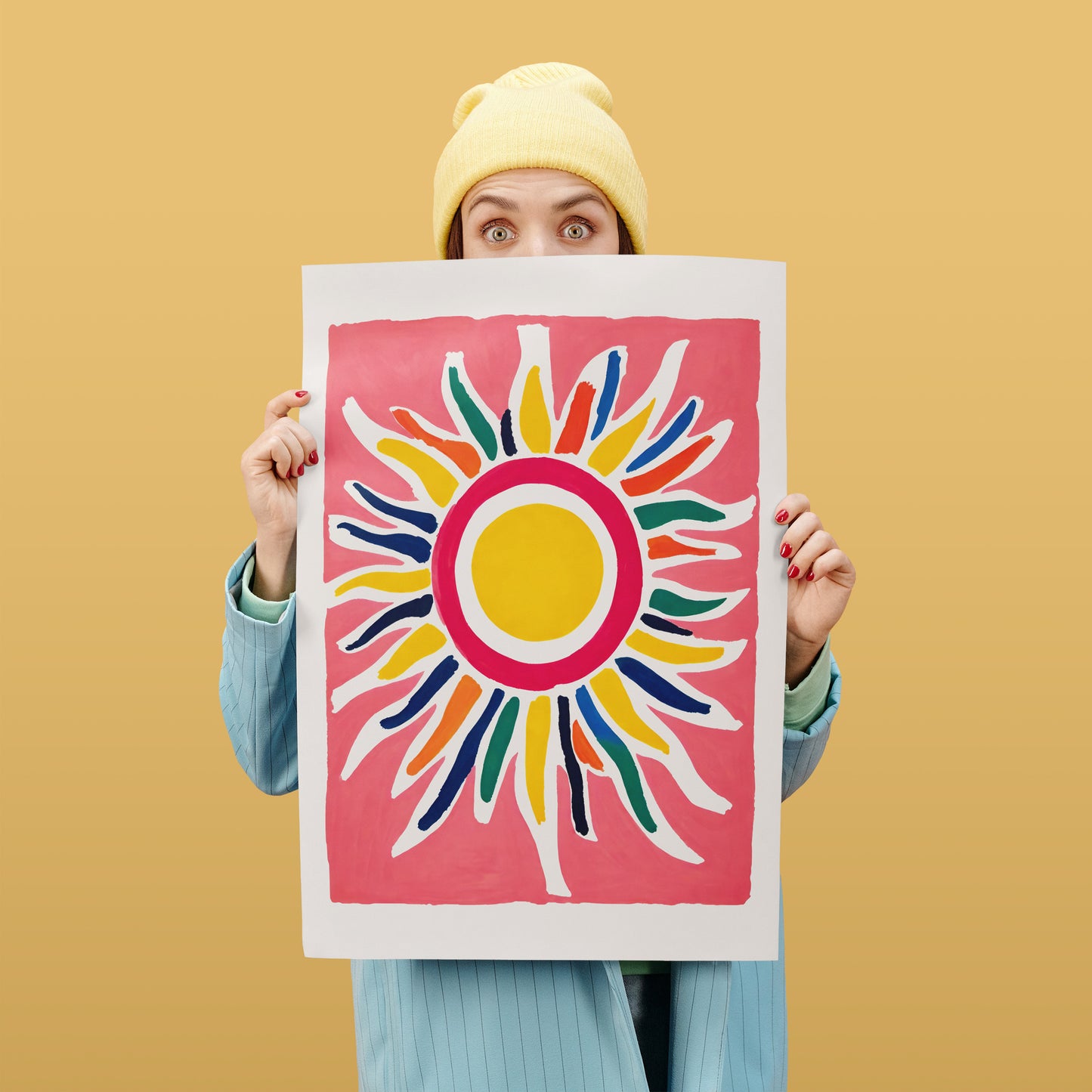 Mid-Century Sun Art Print