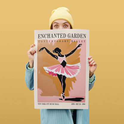 Enchanted Garden Ballet Vintage Poster