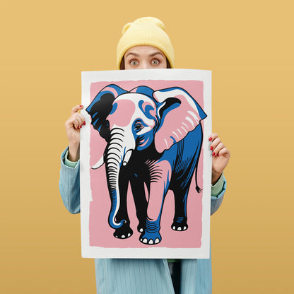 Elephant Cozy Wall Art Print