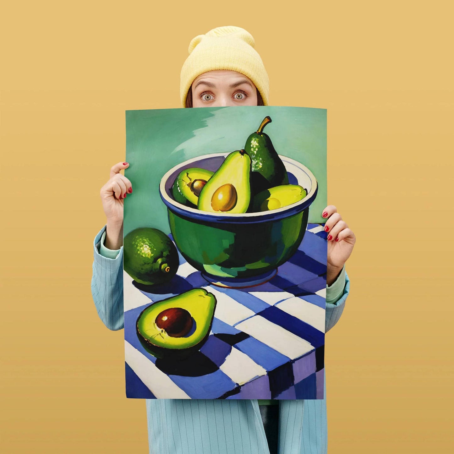 Healthy Green Avocado Still Life Decor