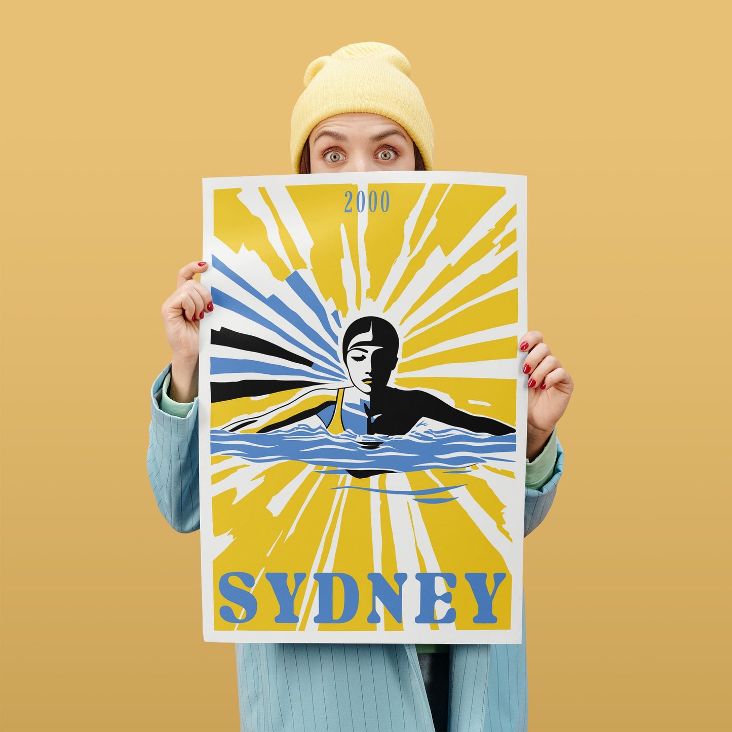 Sydney 2000 Swimmer Wall Art Print