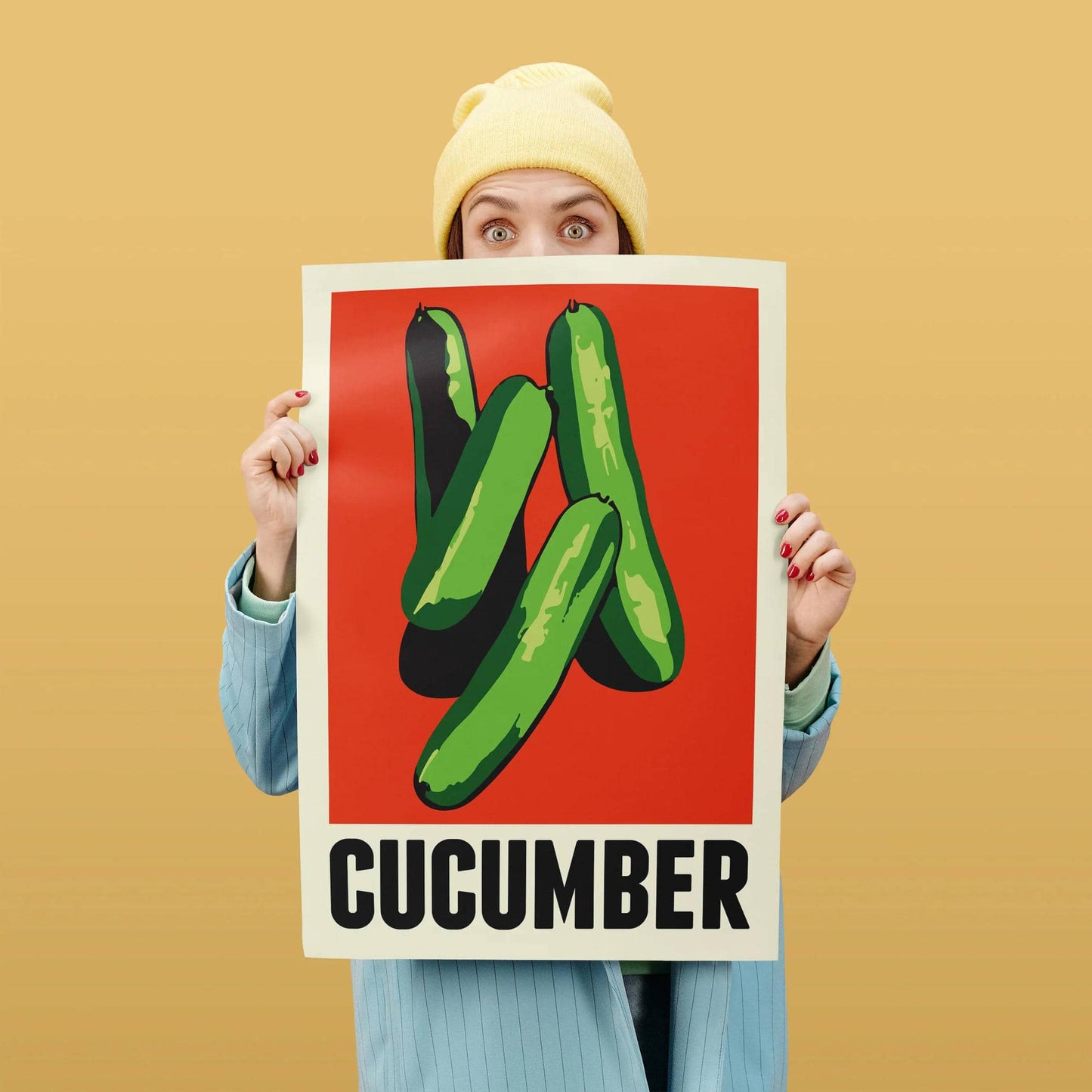 Minimalist Cucumber Poster