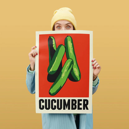 Minimalist Cucumber Poster