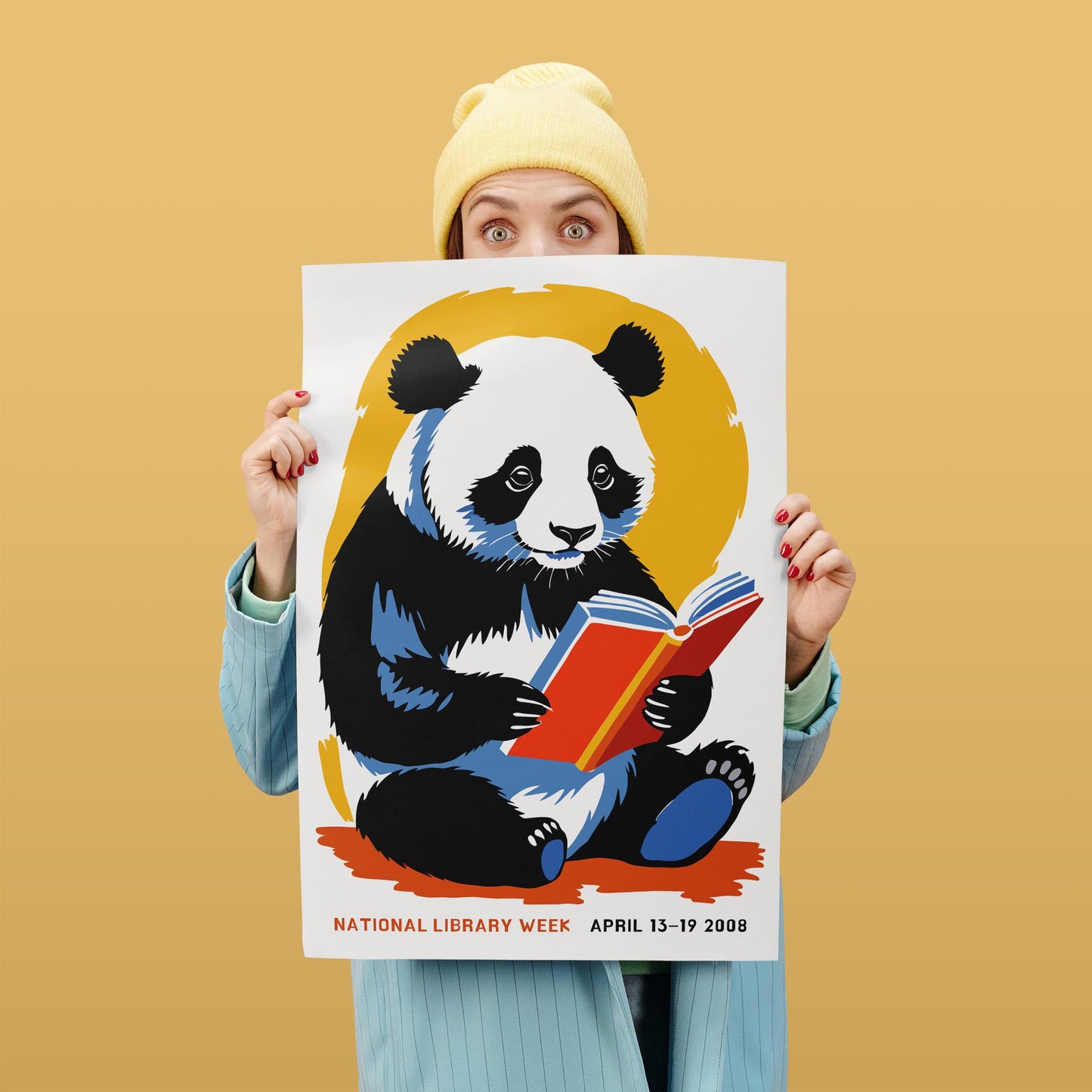 Reading Panda Wall Art