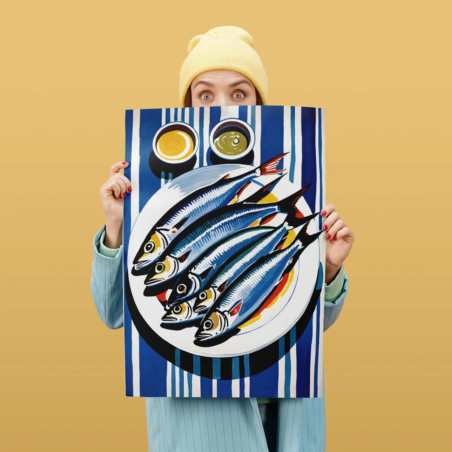 Fresh Sardines & Sauces Art Print