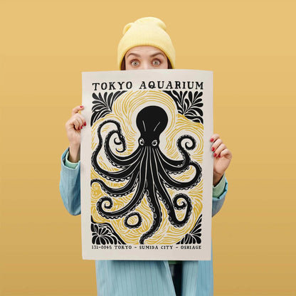 Tokyo Octopus Poster Print