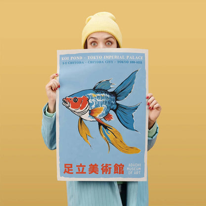 Tokyo Koi Pond Poster Print
