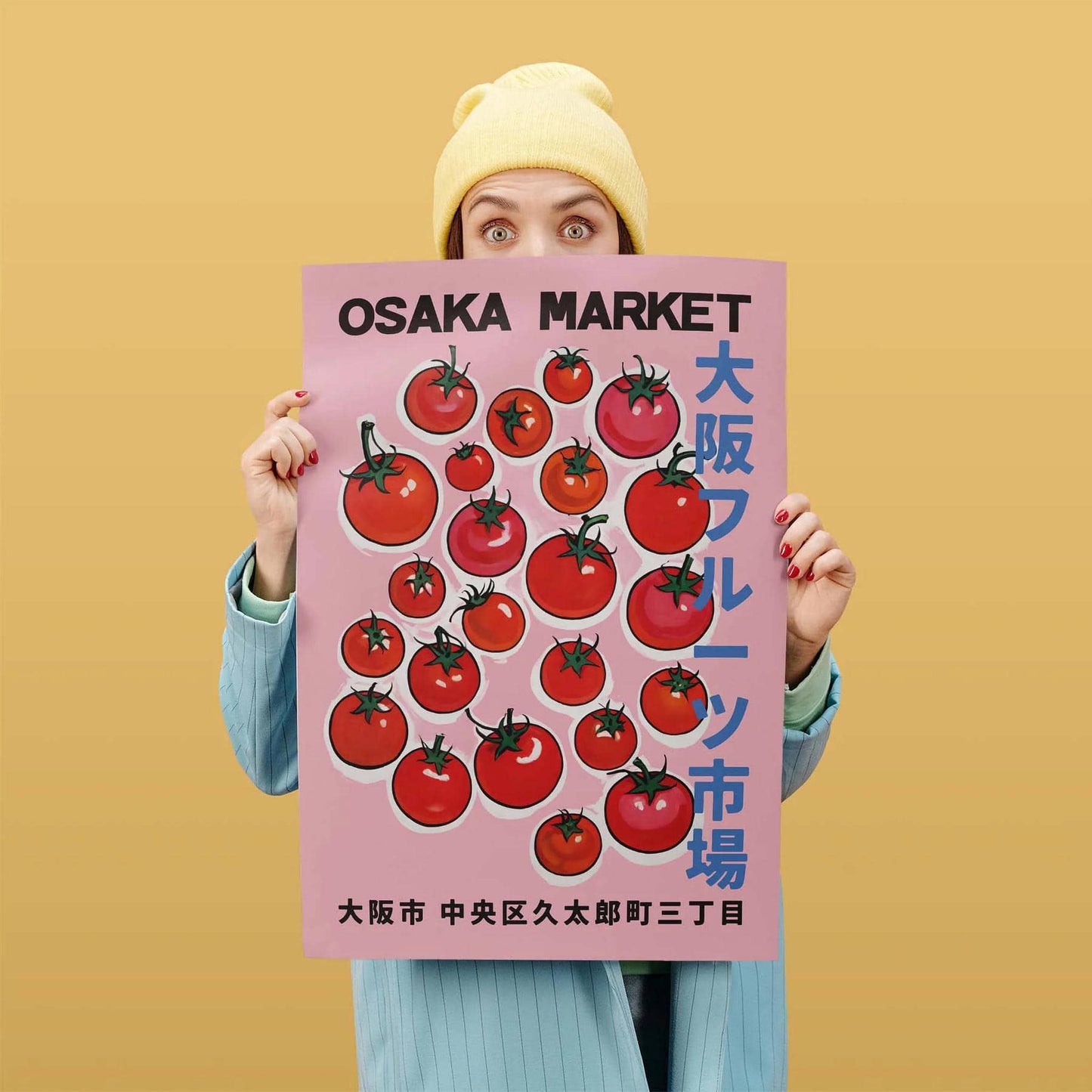 Osaka Fruit Market Poster