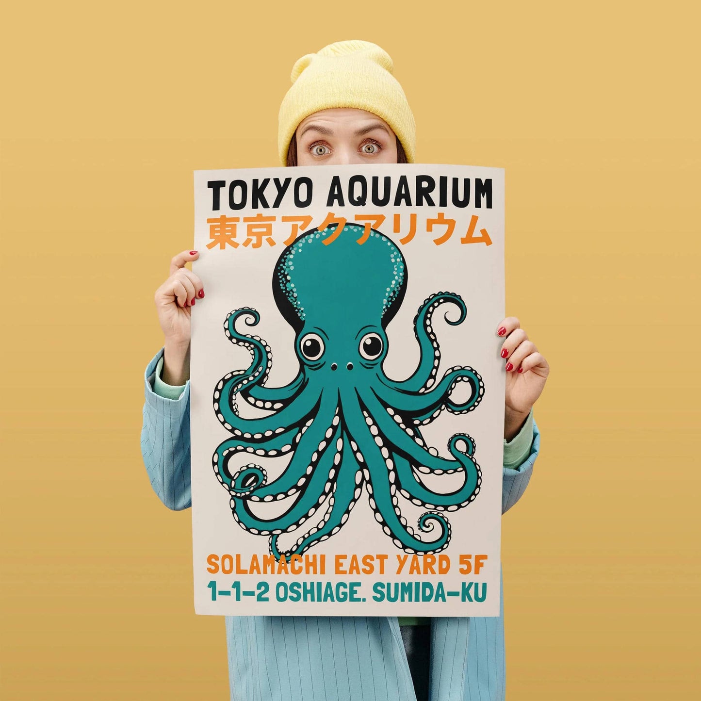 Tokyo Aquarium Retro Poster