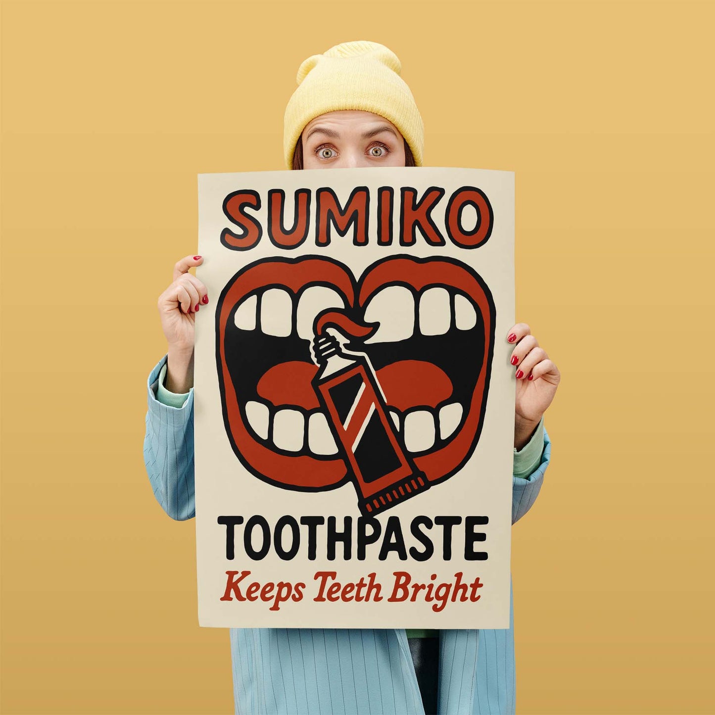 Sumiko Toothpaste Vintage Ad Poster