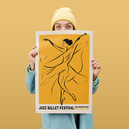 Jazz Ballet Festival 2003 Yellow Poster