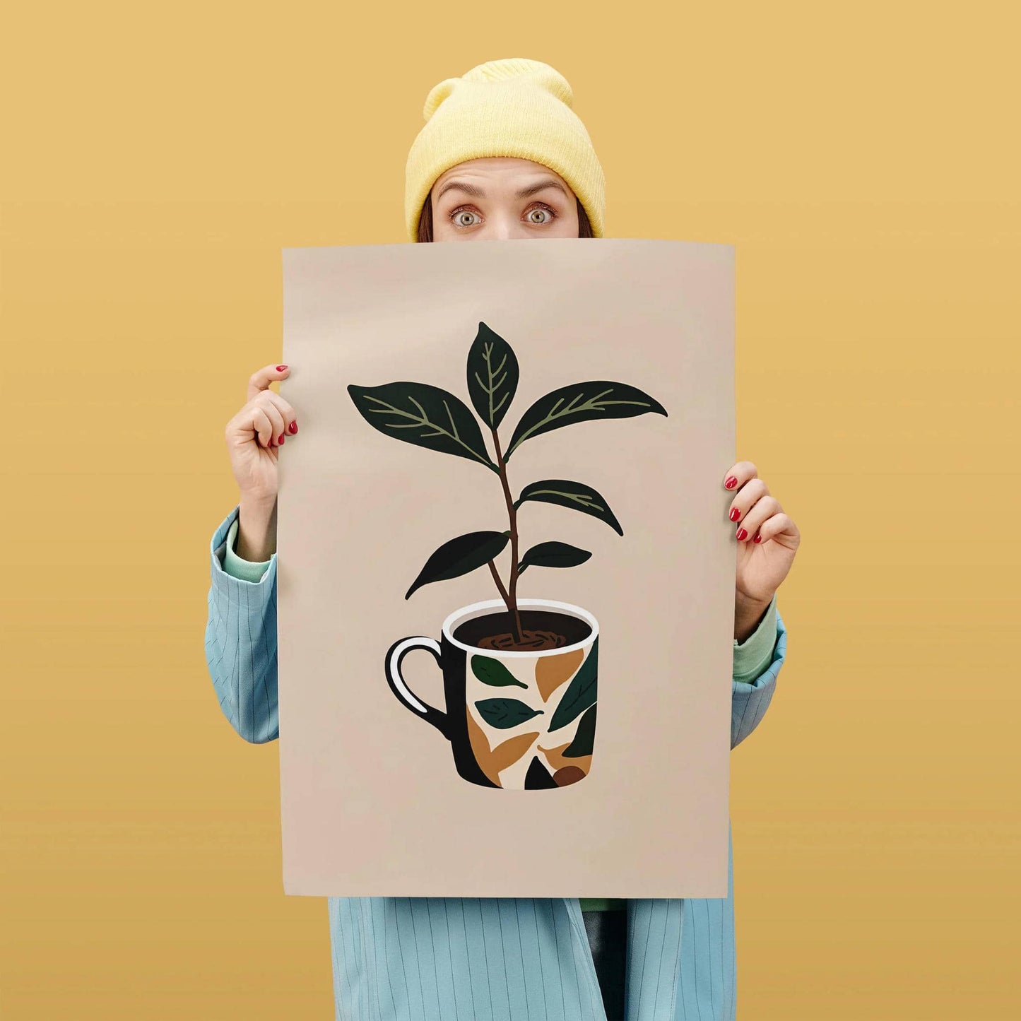 Ground Coffee Retro Poster