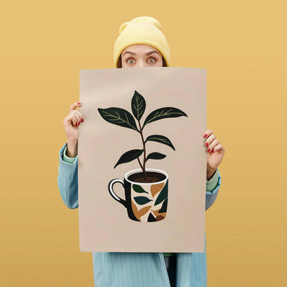 Ground Coffee Retro Poster