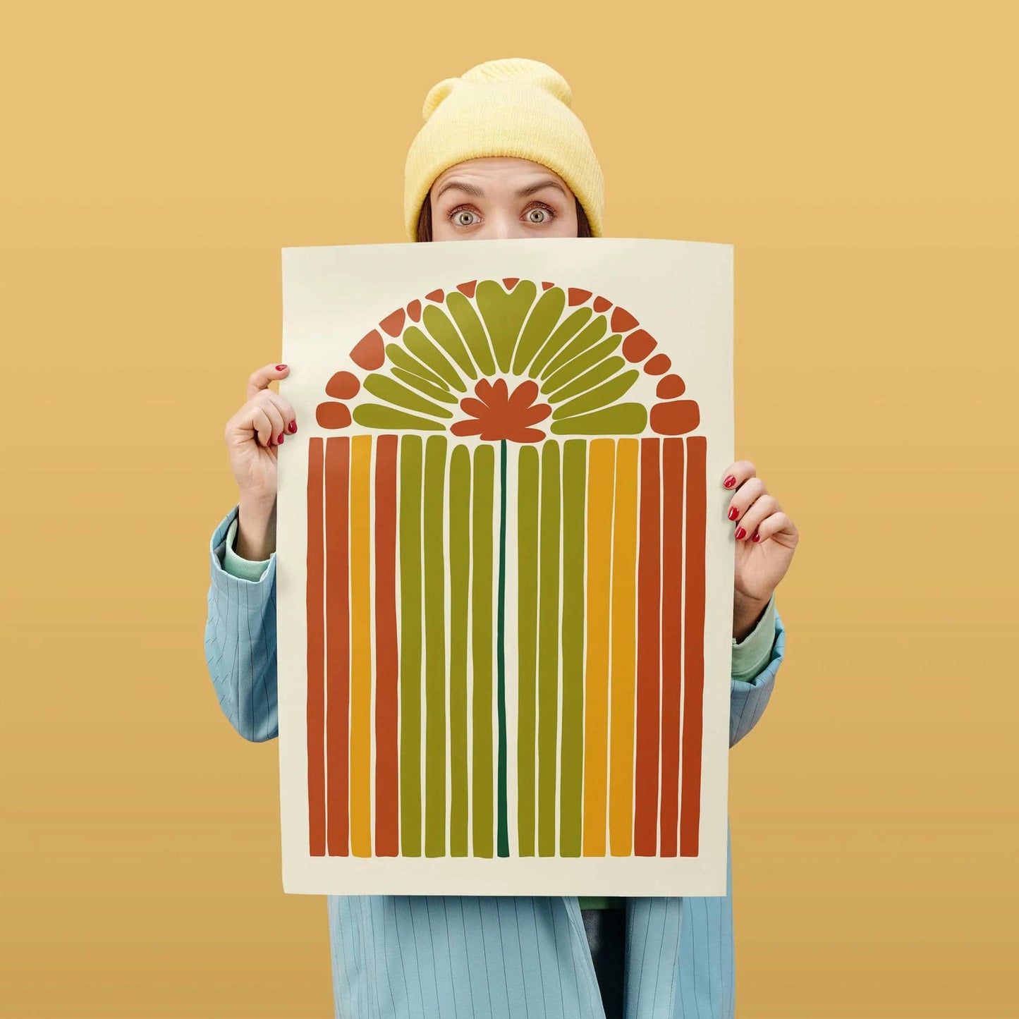 Retro Boho Chic Art Print for Home Decor