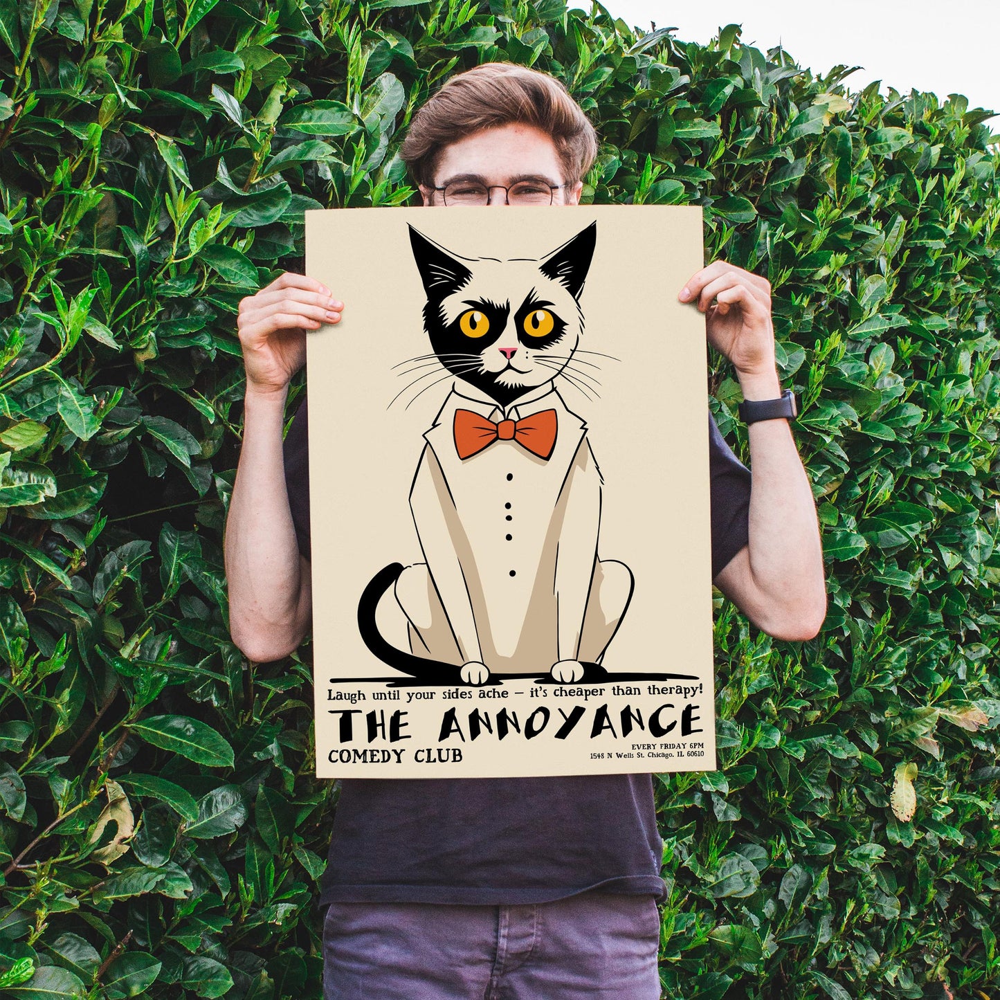 Fancy Cat Comedy Poster