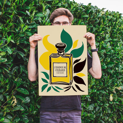 Botanical Perfume Bottle Poster Print