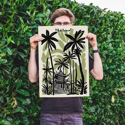 Thailand Green Travel Poster