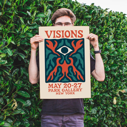 Visions Psychedelic Eye Poster