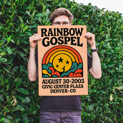 Rainbow Gospel Retro Poster
