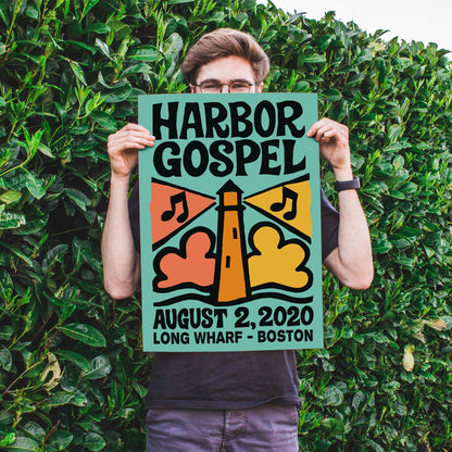 Harbor Gospel Lighthouse Poster