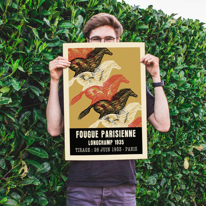 Fougue Parisienne Horse Racing Art Print
