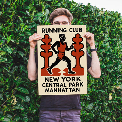 Running Club Manhattan Poster