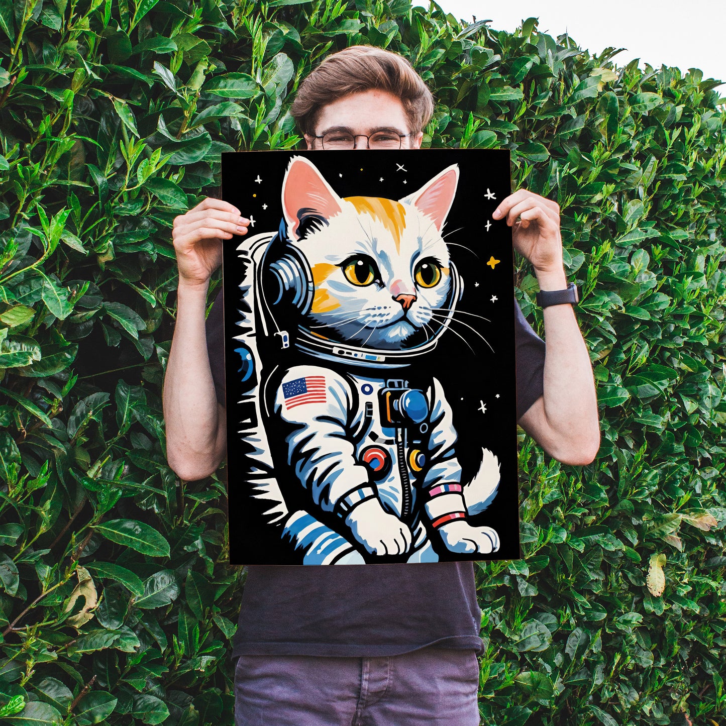 Astronaut Cat - Space Wall Art