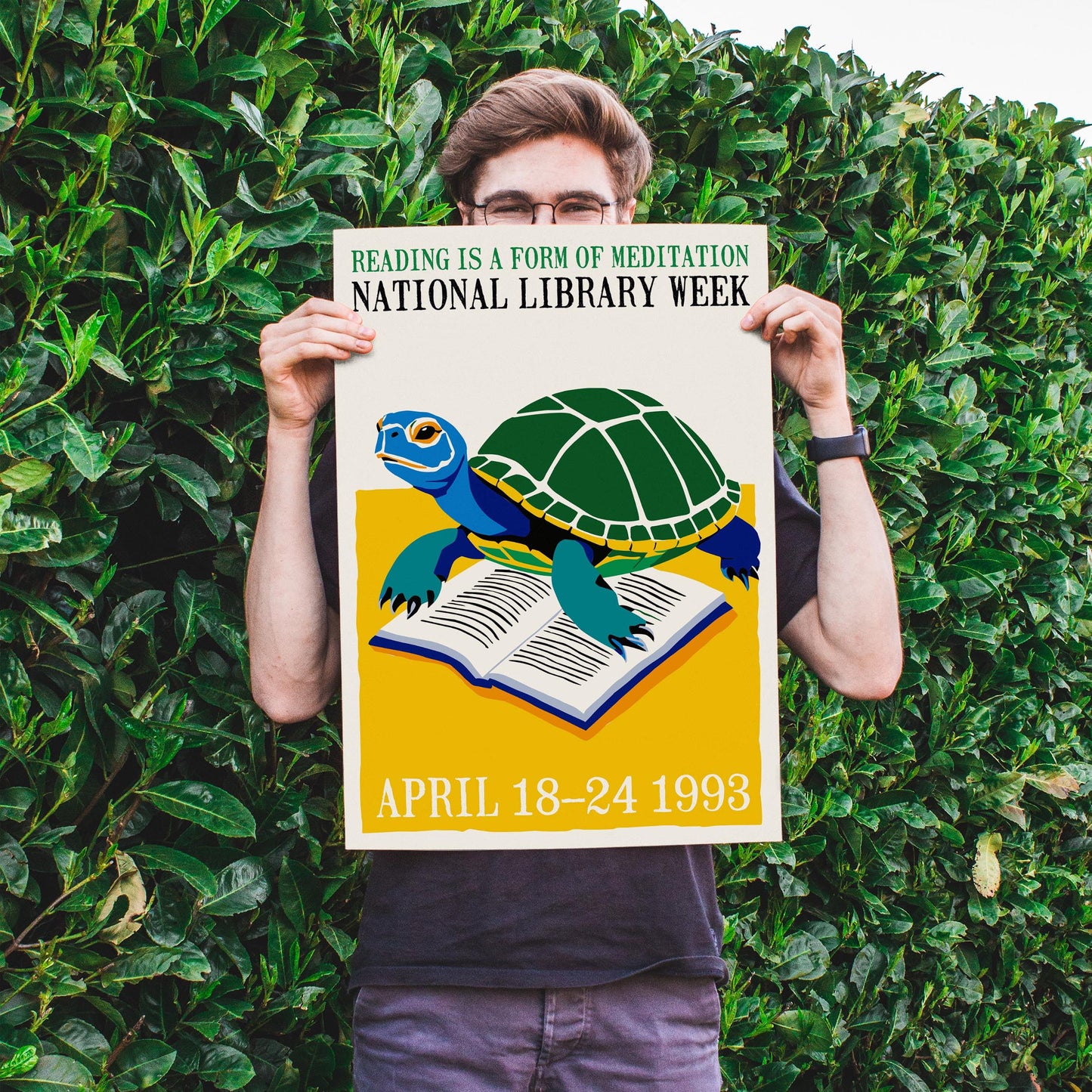 Library Week Reading Poster