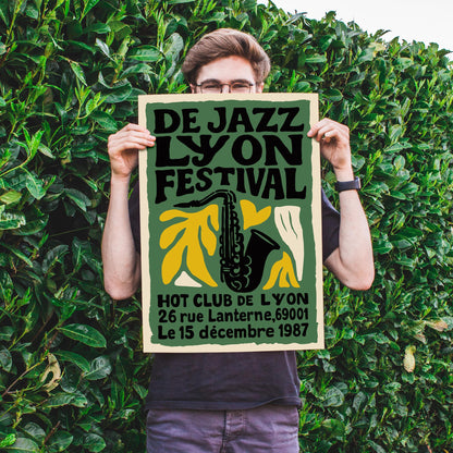 Lyon Jazz Festival Poster Print
