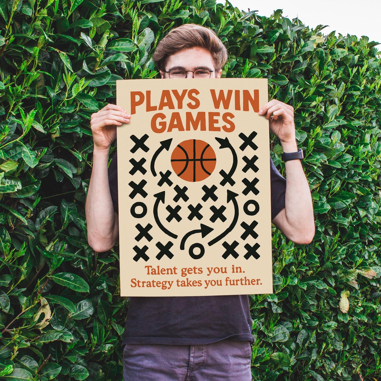 Basketball Strategy Poster Print