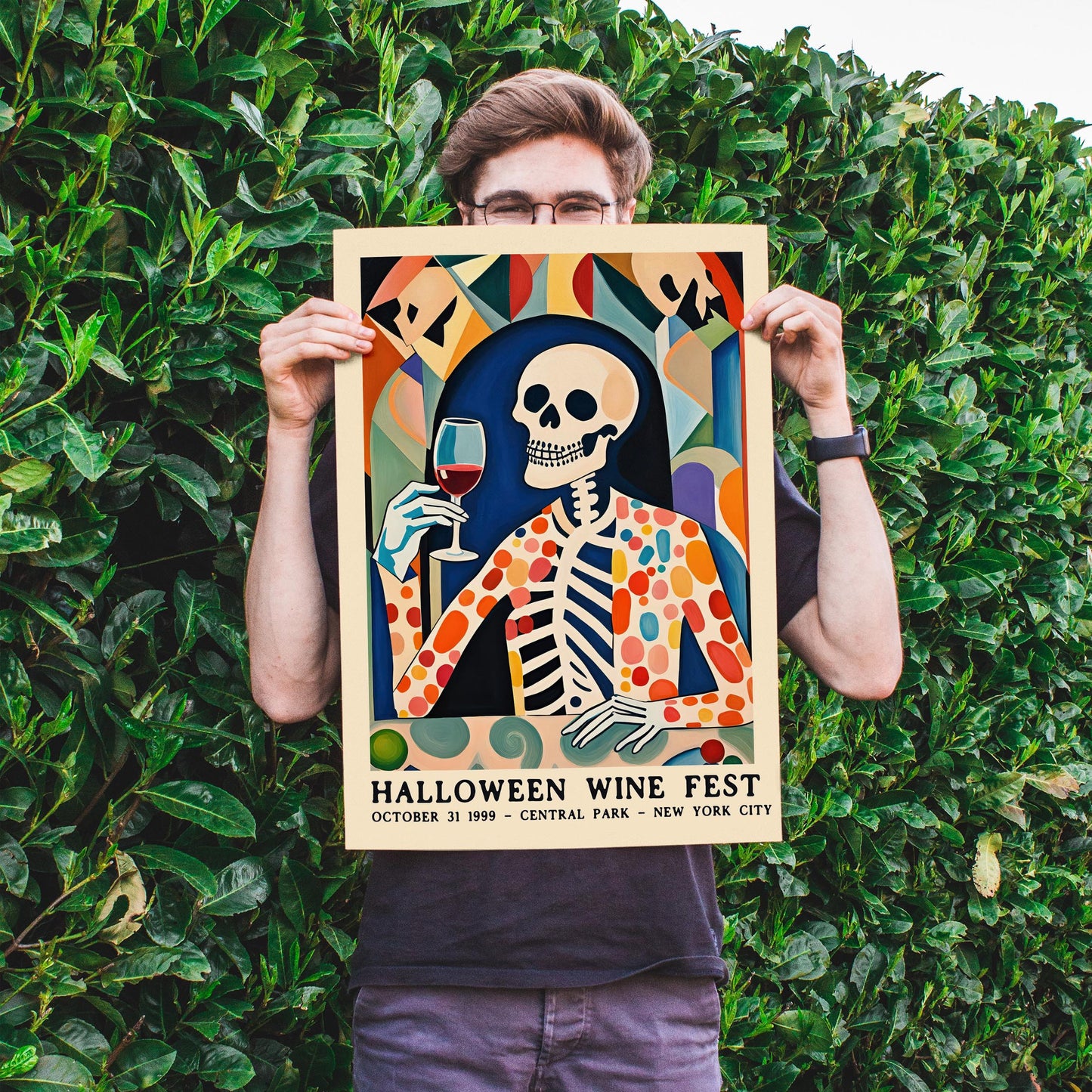 Halloween Wine Fest Poster Print