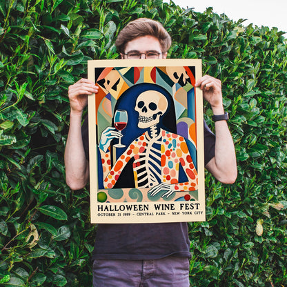 Halloween Wine Fest Poster Print