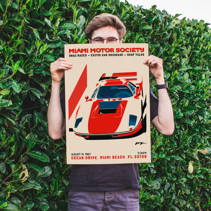 Miami Motor Art Print