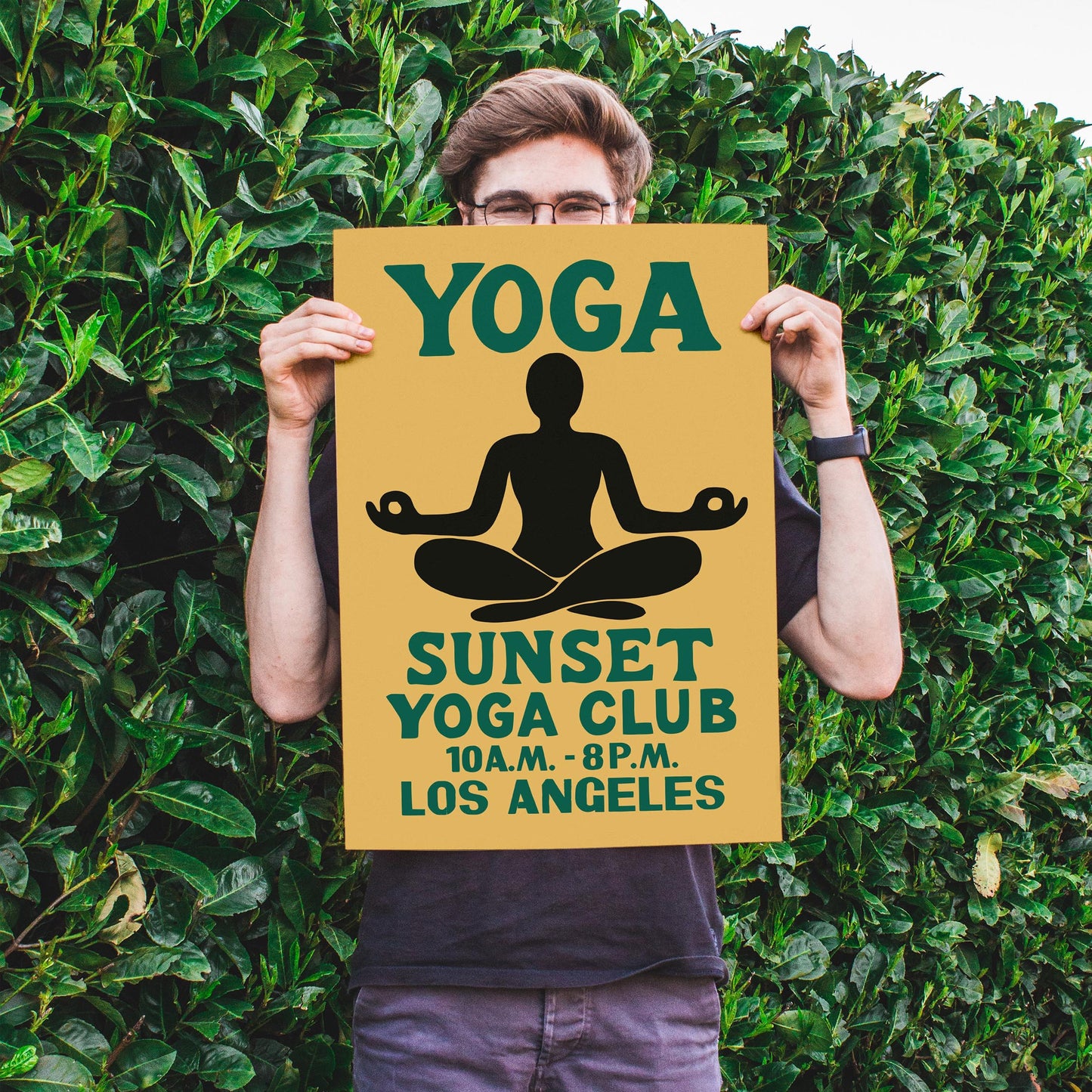 Sunset Yoga Club Poster