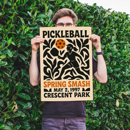 Retro Pickleball Poster